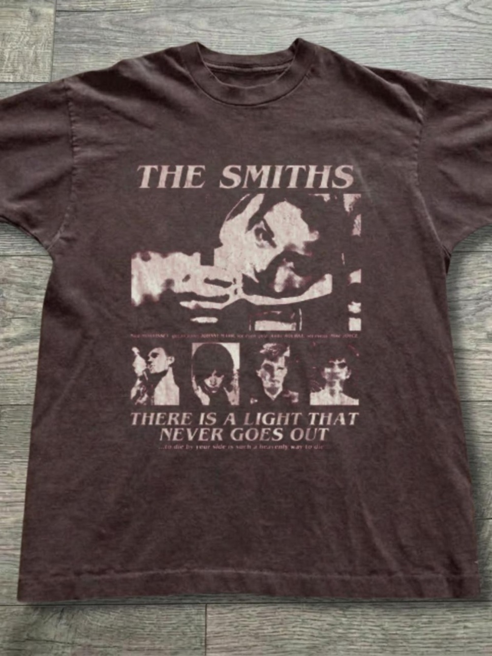 'There Is A Light That Never Goes Out' Graphic Tee - Brown